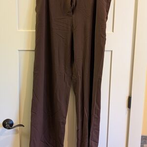 Coldwater Creek Chocolate Brown Wide-Leg Trouser In Size 18 Tall/Long